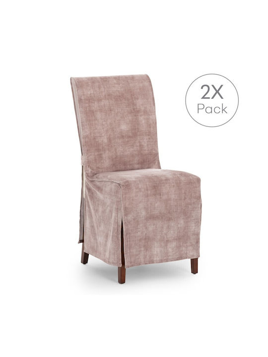 Eysa Turin Husă Elastică Scaun Pink 40x45cm 2buc S23302