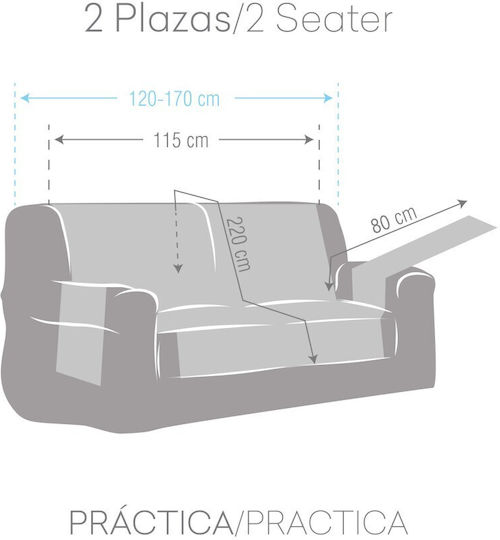 Eysa Turin Elastische Abdeckung für Sessel C/4 Green 1Stück F223304