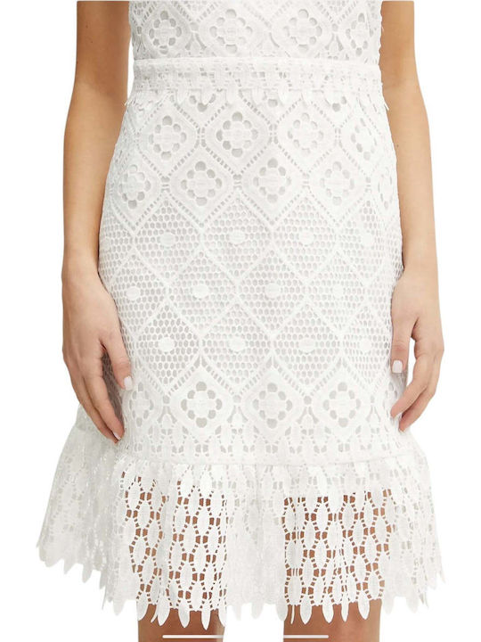 Summer Mini Dress for Wedding - Christening White