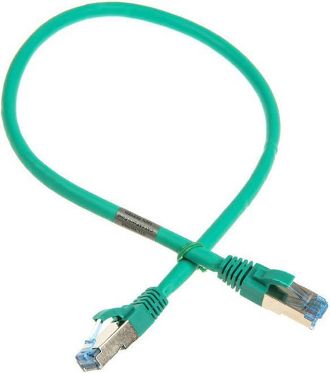 InLine S/FTP Cat.6a (Gigabit) Καλώδιο Δικτύου Ethernet 0.5m Πράσινο