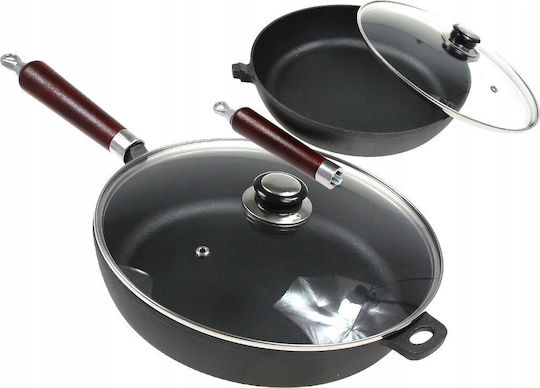 Krisberg Pan Mit Deckel aus Gusseisen 30cm