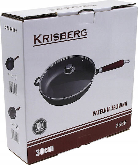 Krisberg Pan Mit Deckel aus Gusseisen 30cm