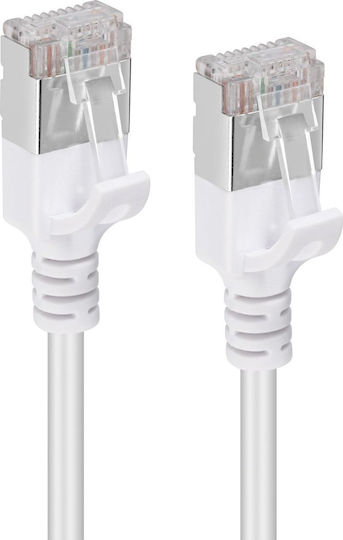 Microconnect U/UTP Kat.6a Ethernet Netzwerkkabel 0.5m Weiß