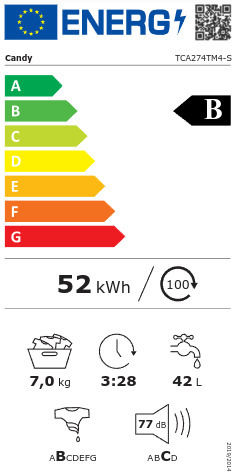 Πλυντήριο Ρούχων Άνω Φόρτωσης 7kg 1000 Στροφών AI Weight Sense TCA274TM4-S