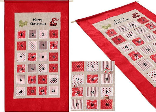 Ημερολόγιο Αντίστροφης Μέτρησης Saska Garden 56x87cm Κόκκινο