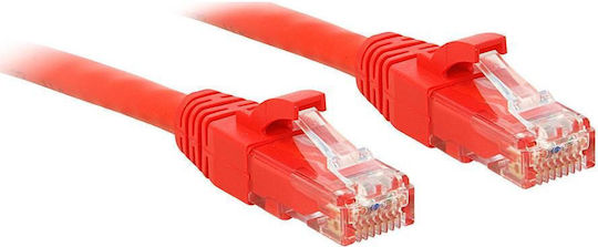 Lindy S/FTP Cat.6 (Gigabit) Καλώδιο Δικτύου Ethernet 2m Κόκκινο