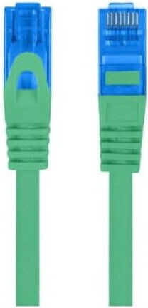 Lanberg Flat S/FTP Cat.6a (Gigabit) Καλώδιο Δικτύου Ethernet 20m Πράσινο