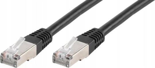 Vivanco F/UTP Кат.6 (Gigabit) Мрежов Кабел Ethernet 1м Черен