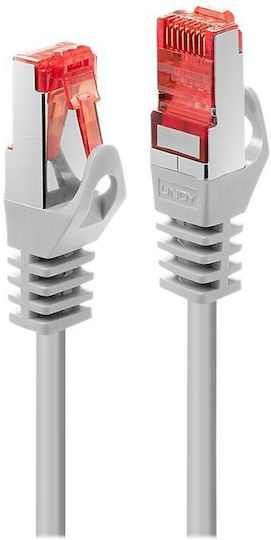 Lindy S/FTP Cat.6 (Gigabit) Καλώδιο Δικτύου Ethernet 10m Γκρι