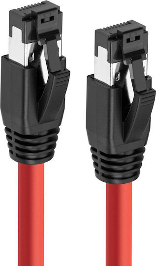 Microconnect S/FTP Cat.8.1 Καλώδιο Δικτύου Ethernet 5m Κόκκινο