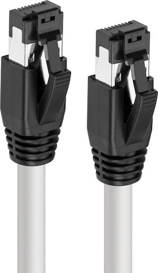 Microconnect S/FTP Кат.8.1 Мрежов Кабел Ethernet 0.25м Бял