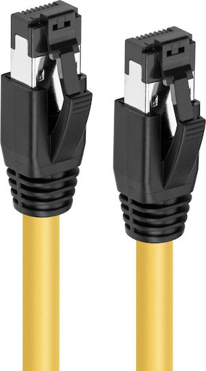 Microconnect S/FTP Cat.8.1 Καλώδιο Δικτύου Ethernet 1m Κίτρινο