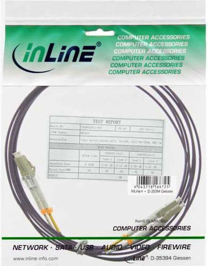 InLine Καλώδιο Οπτικής Ίνας LC-LC 25m Πολύχρωμο
