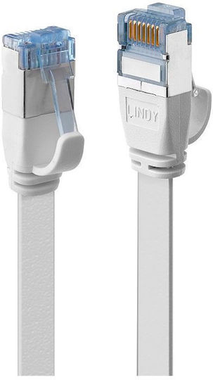 Lindy U/FTP (STP) Cat.6a (Gigabit) Мрежов Кабел Ethernet 10м Бял