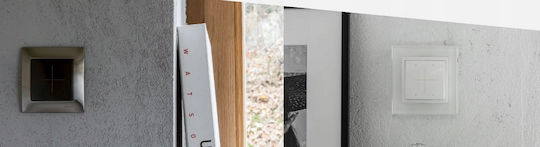 Kontakt-Simon Simon 54 Go Recessed Wall Switch Wi-Fi Lighting One-Way without Frame White