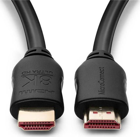 Microconnect HDMI 2.1 Ultra High Speed 48Gbps 4K 120Hz HDR VRR Cable HDMI Male - HDMI Male 0.5m Black