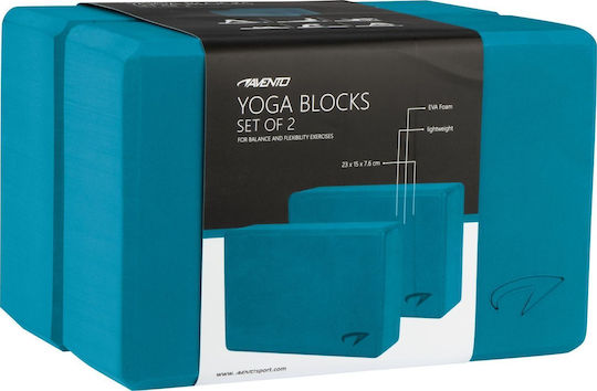 Avento Yoga Blocks Μπλε 2τμχ