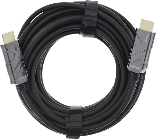InLine HDMI 2.0 Premium High Speed 4K 60Hz HDR Cable HDMI Male - HDMI Male 15m Black