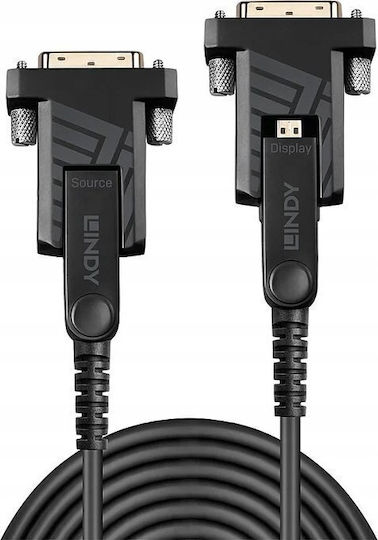 Lindy Cable HDMI male - micro HDMI male 30m Μαύρο
