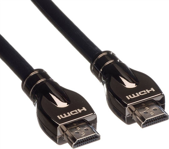 Roline HDMI 1.4 High Speed 1080p 120Hz Cable HDMI male - HDMI male 15m Μαύρο