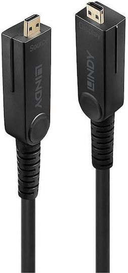 Lindy Cable HDMI male - micro HDMI male 30m Μαύρο