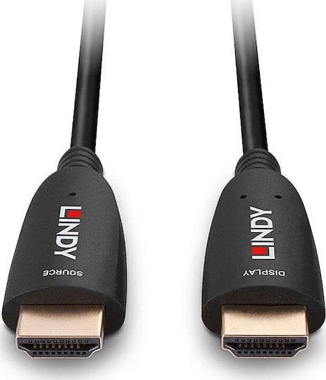 Lindy HDMI 2.1 Ultra High Speed 48Gbps 4K 120Hz HDR VRR Cable HDMI male - HDMI male 10m Μαύρο
