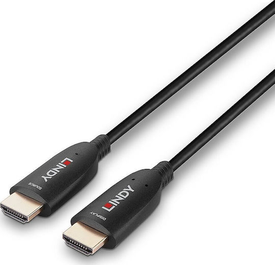Lindy HDMI 2.1 Ultra High Speed 48Gbps 4K 120Hz HDR VRR Cable HDMI male - HDMI male 10m Μαύρο