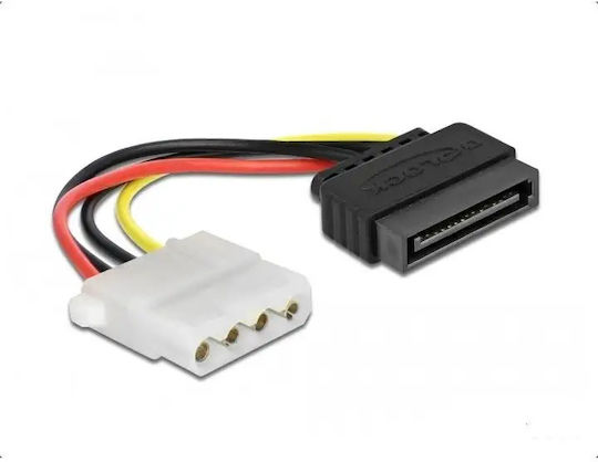 DeLock 15-Pin Sata - 4-Pin Molex Cable 0.12m Multicolour (60115)