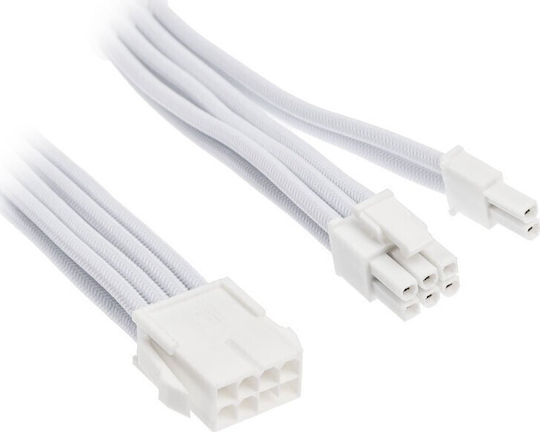 Silverstone 8-Pin PCIe - 6+2 Pin PCIe Cable 0.25m Λευκό SST-PP07E-PCI8W-V2