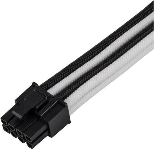 Silverstone 8-Pin EPS - 4 Pin EPS Cable 0.3m Μαύρο SST-PP07E-PCIBW