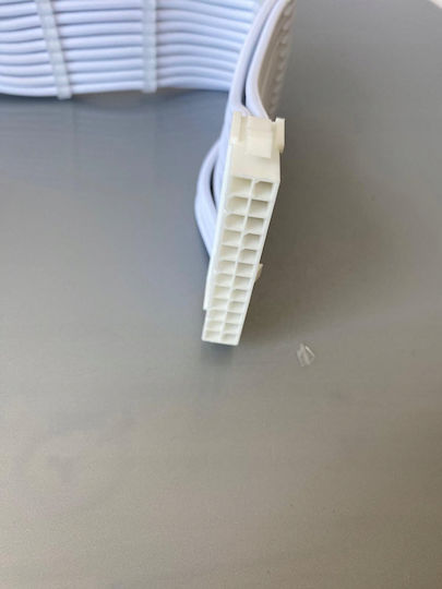Silverstone 24-Pin ATX - 24-Pin ATX Cable 0.3m Λευκό SST-PP07E-MBW-V2