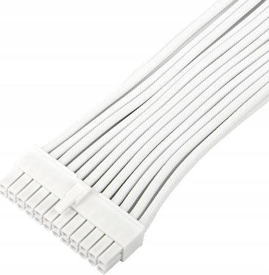 Silverstone 24-Pin ATX - 24-Pin ATX Cable 0.3m Λευκό SST-PP07E-MBW-V2