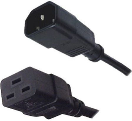 Eaton IEC 16A to 10A for Eaton ATS 16 - Cable 2m Μαύρο 66029