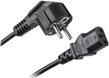 Cabletech Schuko - IEC C13 Cable 2m Μαύρο KPO2772-2