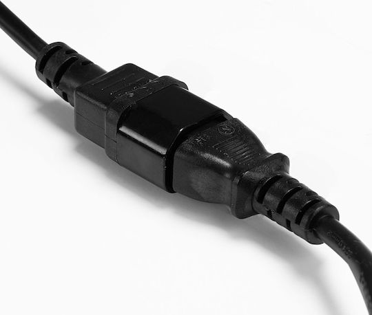 Lindy IEC C14 - IEC C13 Cable 0.5m Μαύρο 30320