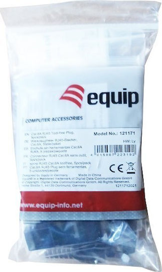 Equip 121171 Cat.6A RJ45 Tool-free Plug 5τμχ