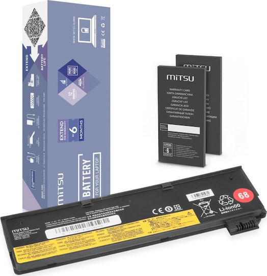 Mitsu Compatible Battery for Lenovo ThinkPad Lenovo 45N1126, Lenovo 45N1127 with 2060mAh