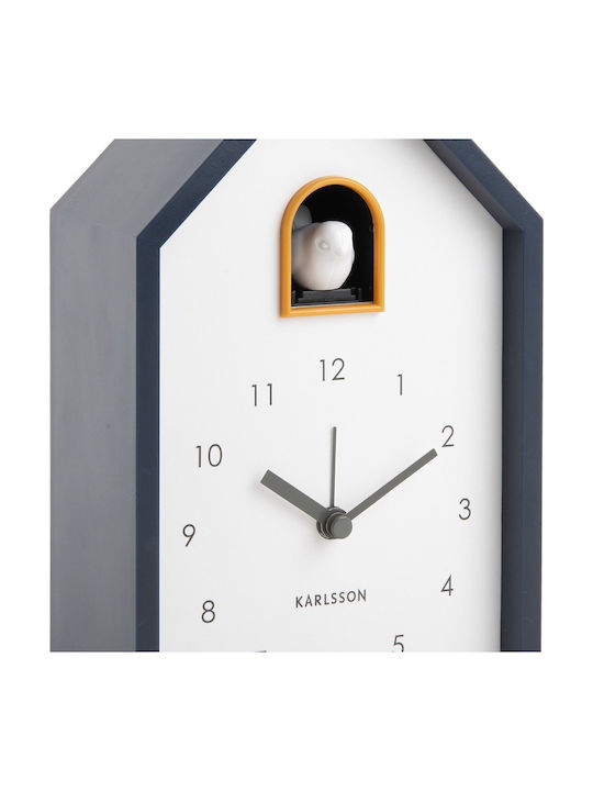 Karlsson Cuckoo Ρολόι Τοίχου Με Εκκρεμές Μαύρο 12x20cm
