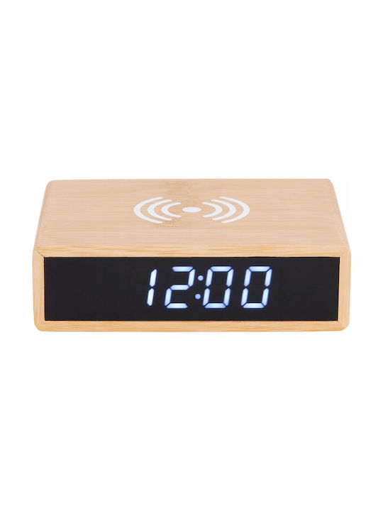 Karlsson Tisch-Digitaluhr mit Wecker & kabellosem Laden