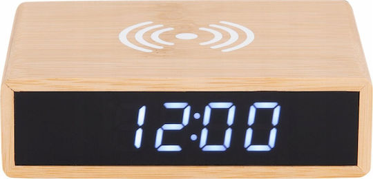 Karlsson Tabletop Digital Clock with Alarm Clock and Wireless Charging