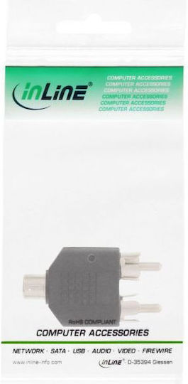 InLine Konverter RCA weiblich zu RCA männlich 1Stück 99311