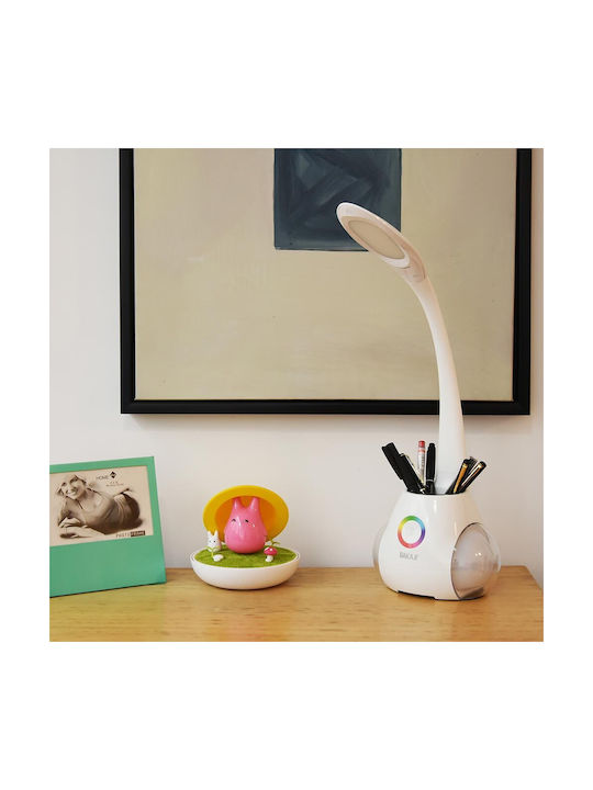 Bakaji Dekorative Lampe Weiß