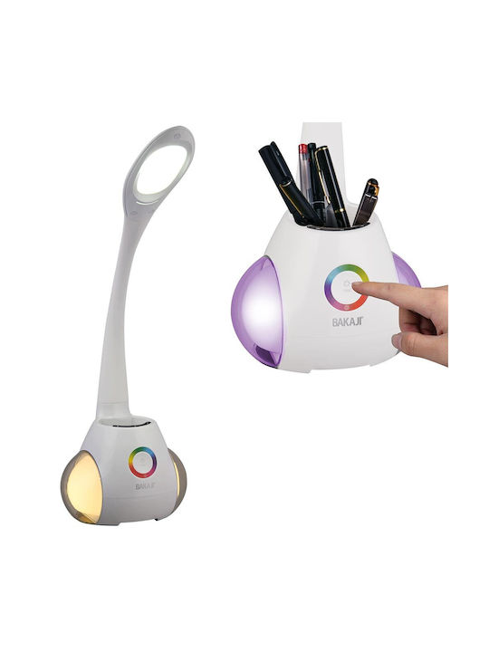 Bakaji Dekorative Lampe Weiß