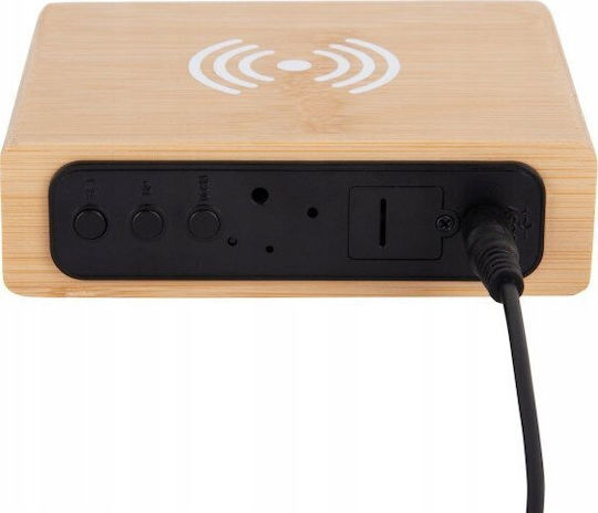 Karlsson Tabletop Digital Clock with Alarm Clock and Wireless Charging
