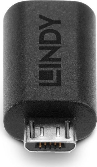 Lindy Μετατροπέας micro USB male σε USB-C female (41903)