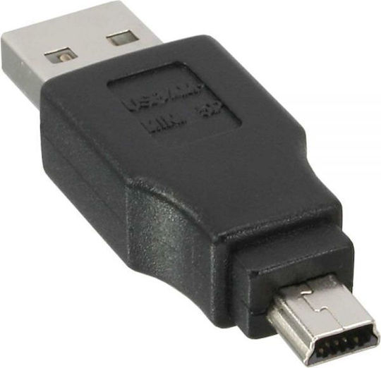InLine Μετατροπέας mini USB male σε USB-A male 1τμχ 33441C