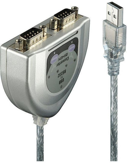 Lindy Μετατροπέας USB-A male σε USB-A female 1τμχ (42889)