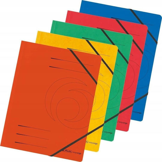 Herlitz Elastikmappe A4 Qualität Verschiedene Farben Packung mit 5 Stück