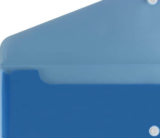 Biurfol Knopfmappe DL 21x9,9 PP Blau