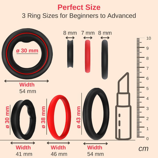 Cockring Nappex Fuego Premium Cockrings 10 Languages